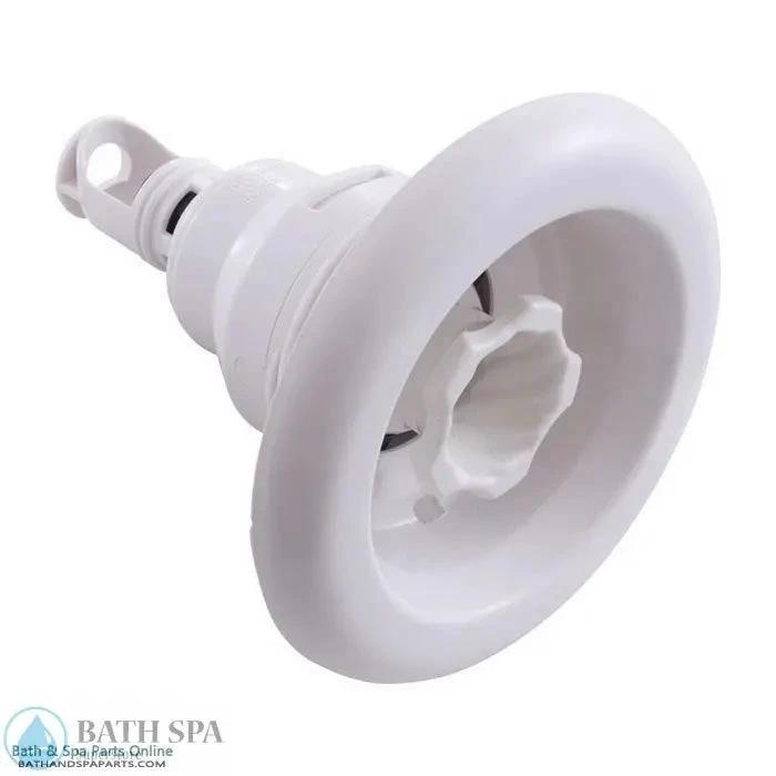 Waterway Power Storm Threaded Spa Jet Internal Twirl Directional Smooth White 229-6660 Spa Parts: Spa Jets (Waterway Power Storm Jets) 229-6660