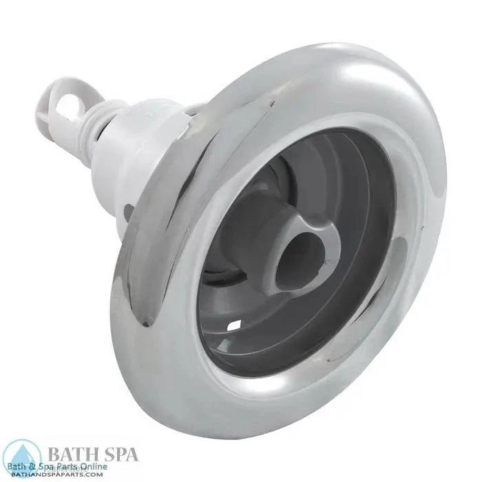 Waterway Power Storm Jet Internal Threaded Roto Smooth Grey Stainless Steel (229-7607S) Spa Parts: Spa Jets (Waterway Power Storm Jets) 229-7607S