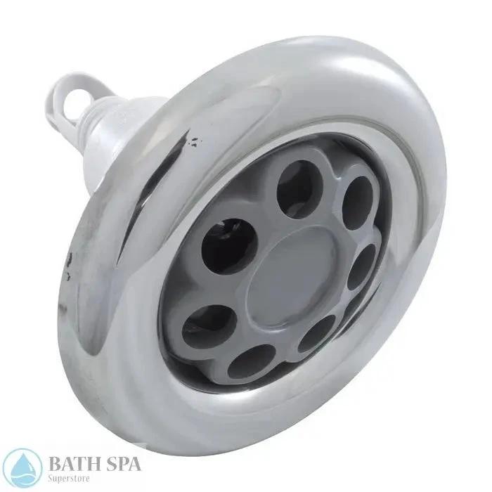 Waterway Power Storm Threaded Spa Jet Internal Massage Smooth Stainless Gray 5 Inch FD 229-7747S Spa Parts: Spa Jets (Waterway Power Storm Jets) 229-7747S