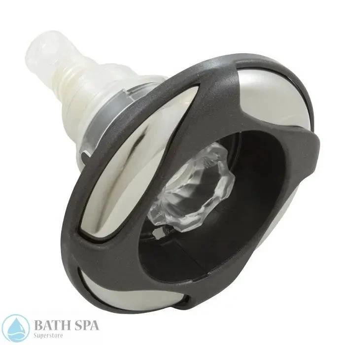 Waterway Power Storm Jet Internal Five And One Quarter Inch FD Glo Swirl Directional Threaded Dark Grey Stainless Steel Spa Parts: Spa Jets (Waterway Power Storm Jets) 230-6189DSGSSM