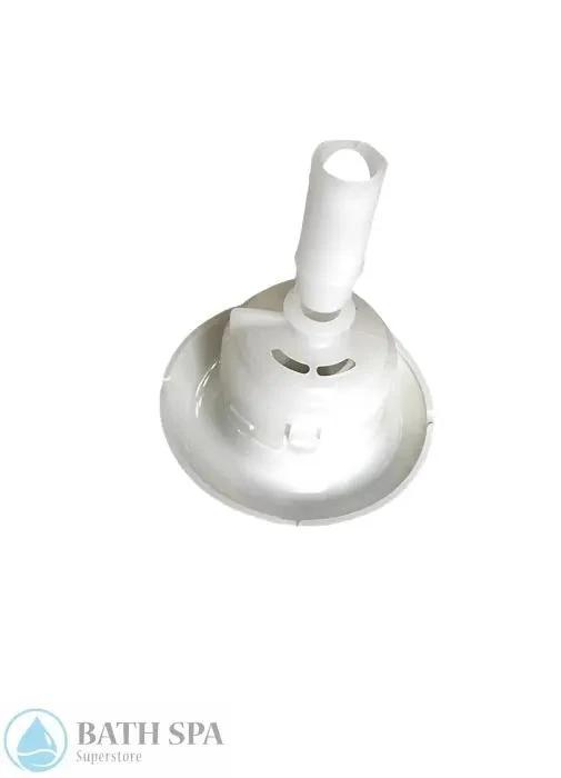 Balboa, 10 Scallop 86Swirl Barrel jet 3.5" White (24330) Bath Parts: Bath Jet Trim (Hydro Air/Balboa) 24330-CW