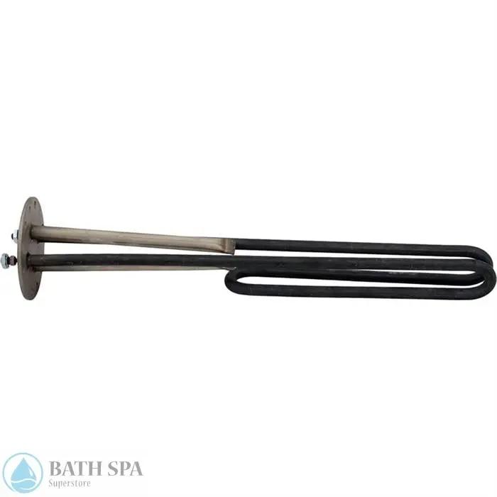 Flanged Heater Plate, 2.75" round, 2 Thermowells, 6000W Spa Parts 25-1461