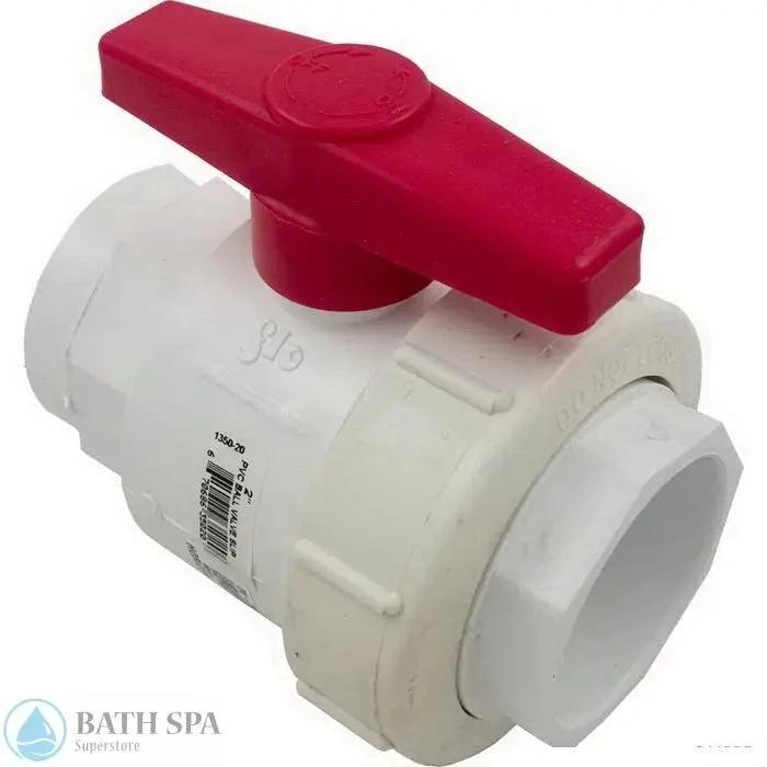 Flo Control 2" Slip Ball Valve (1350-20) PVC Plastic Fittings & Valves: Valves - Ball Valves 26-350-1360_xl
