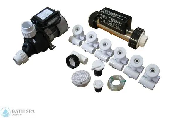 Jetting Kit, Pump, 6 jets, Suction, Air Button, Air Tubing, Air Controls, Heater Bath Parts 3-80-5070