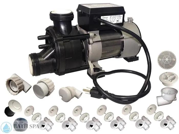 Jetting Kit, Pump, 8 jets, Suction, Air Button, Air Tubing, Air Controls Bath Parts 3-80-5150