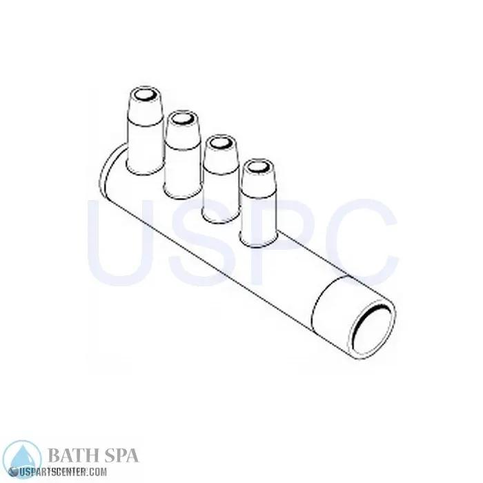 HAI Air Manifold - (4) 3/8"B x 1/2"S Spa Parts 31-9122