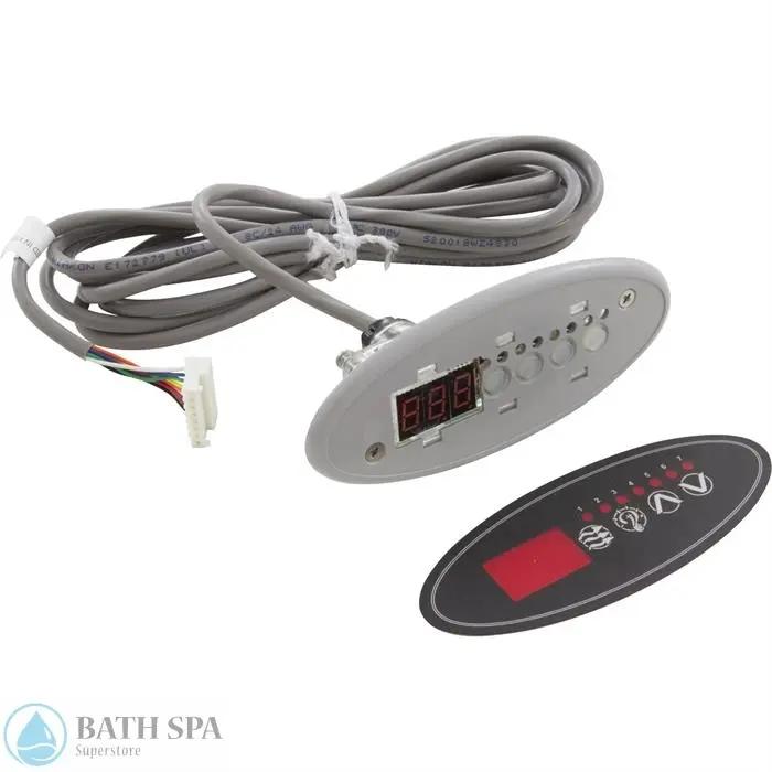 Topside H-Q Eco 1, 4 Button, Sm Oval, w/ Overlay, 10ft Cord (HT-600) Icon-Keys-Infinity Parts 34-0193