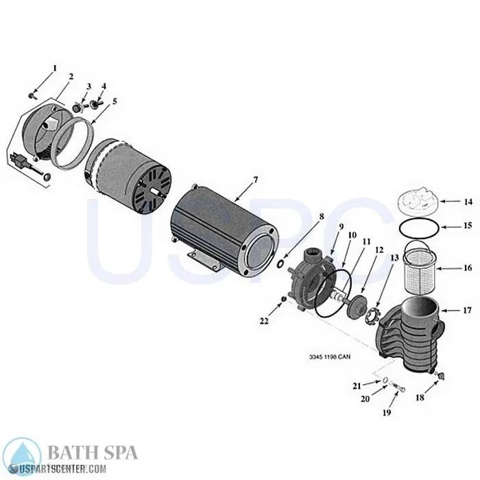 StaRite ABG Series Above Ground Pump Spa Pumps 34-102-w001