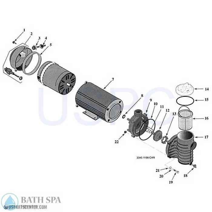 StaRite ABG Series Above Ground Pump Spa Pumps 34-102-w001