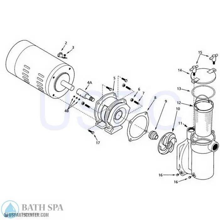 StaRite CFA Series Pump Spa Pumps 34-102-w005