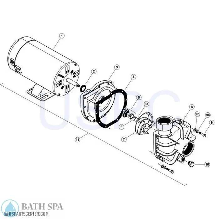 StaRite LT Series Pump Parts Spa Pumps 34102w019_xl