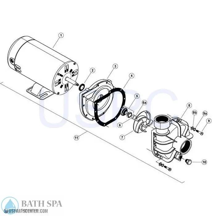 StaRite LT Series Pump Parts Spa Pumps 34102w019_xl