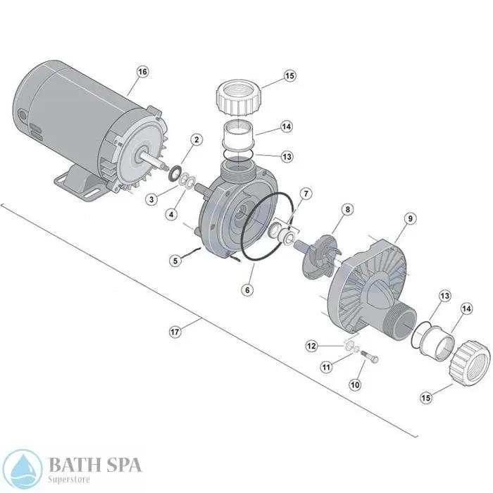StaRite Dura-Jet JT Series Pump Components Spa Pumps 34102w033