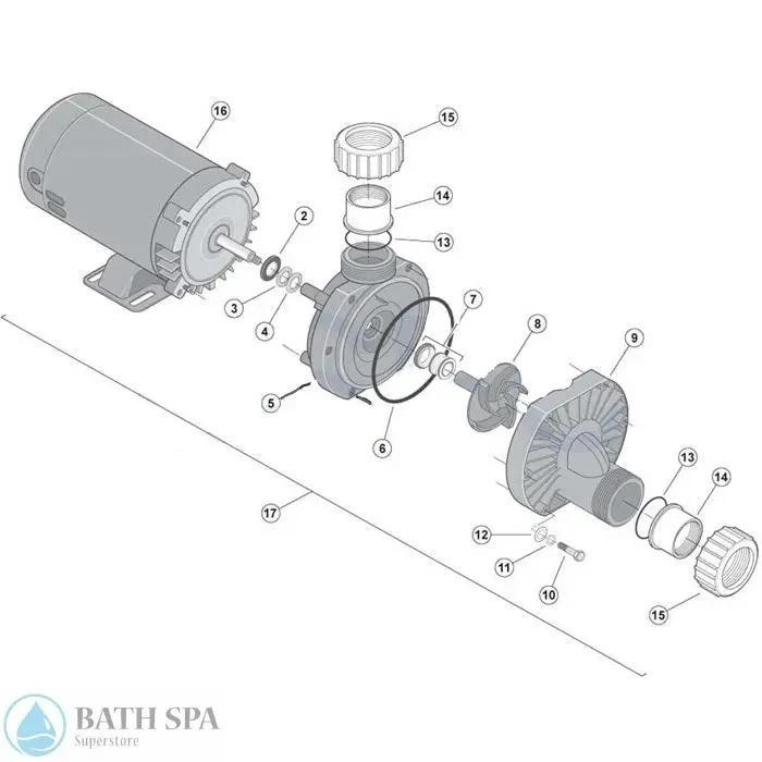 StaRite Dura-Jet JT Series Pump Components Spa Pumps 34102w033