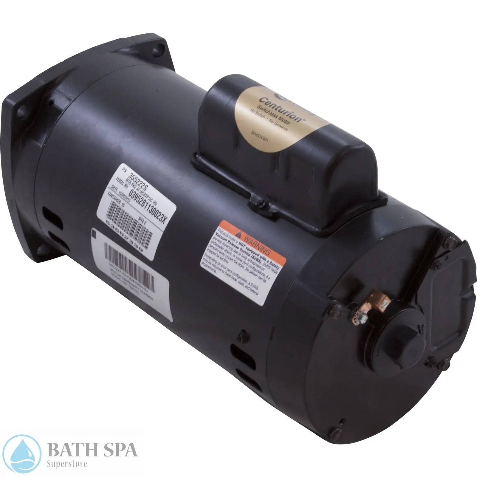 Pentair Motor, Century, Waterfall, AF180, AFP150, AFP180 (355222S) Spa Pumps & Parts: Spa Pump Motors 35-110-1392_1-REVERSE__XL