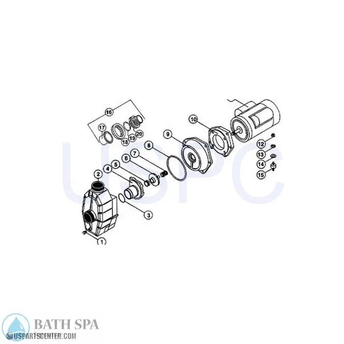 Hayward 3500 Series Pumps (1993+) Sundance Spa Parts 3500_series_pump