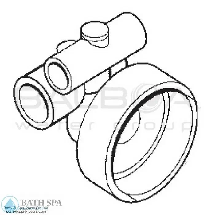 Balboa FIS Gunite 1 1/2" x 1" Stacked Jet Assembly (36-4553) Spa Parts: Spa Jets 36-4553_lar