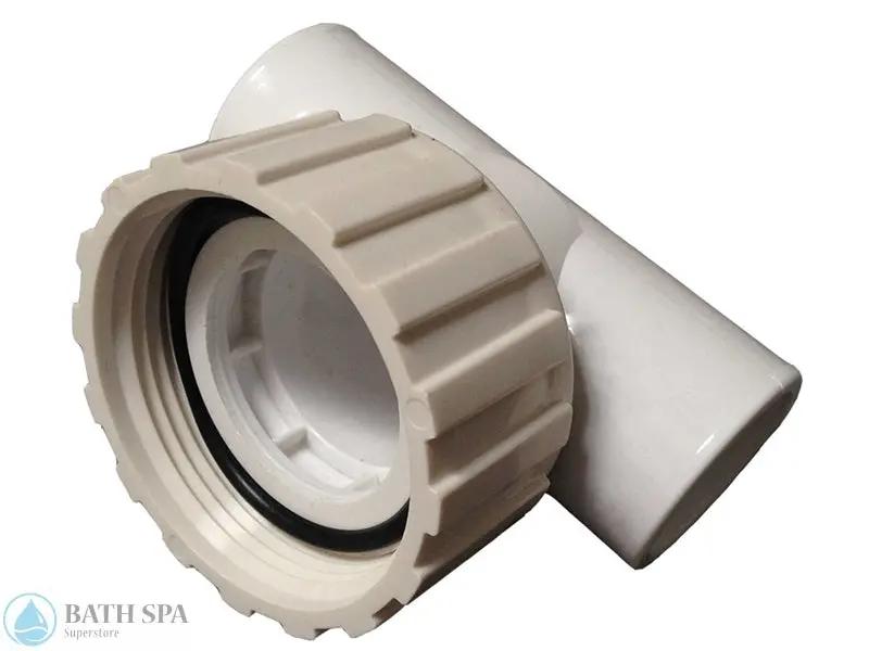 Waterway Pump Bull Tee 1 x 1 x 1.5" w/union (400-4200) Spa Parts 400-4200_2f6e8c46-dd95-4d97-ac6f-c03802923c5d