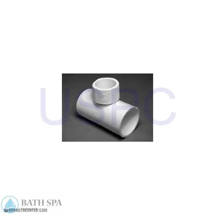 Waterway Tee - 1-1/2" S x 1-1/2" S x 1-1/2" MPT Spa Parts 413-4010_caf90084-a1a2-4c95-8e20-d8f1c7afa7ea
