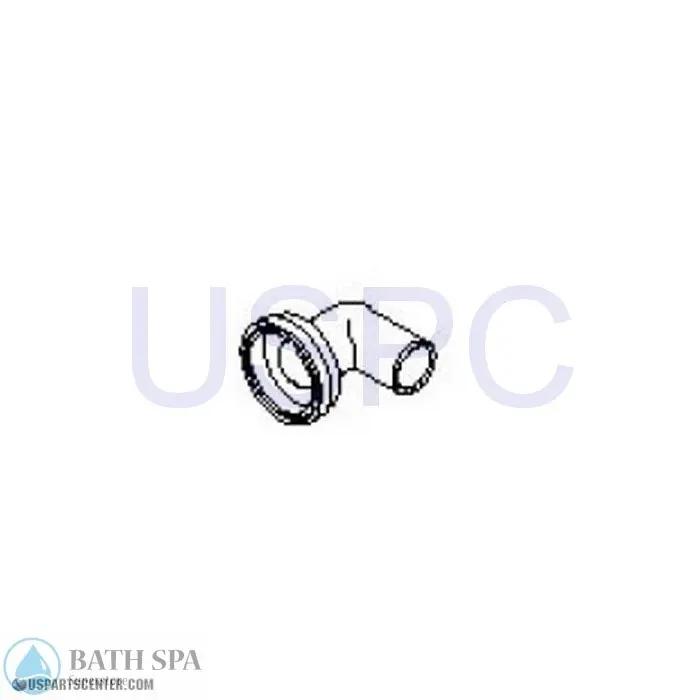 Waterway - 2" Flange x 1-1/2" Hose Spg 90 Degree Tailpiece 417-6070 Spa Parts 417-6070