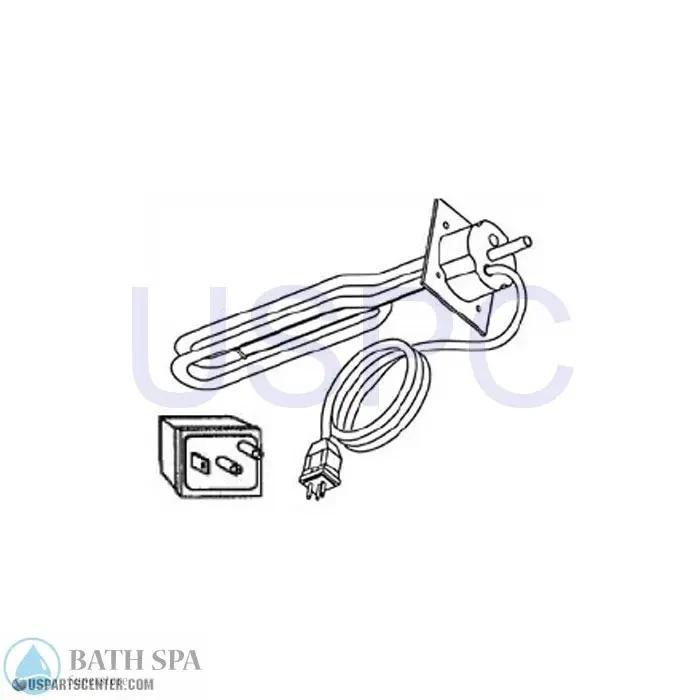 Plate Element 4 in x 4 in Plate, 1 Thermowell, J & J Plug Spa Parts 42-1003