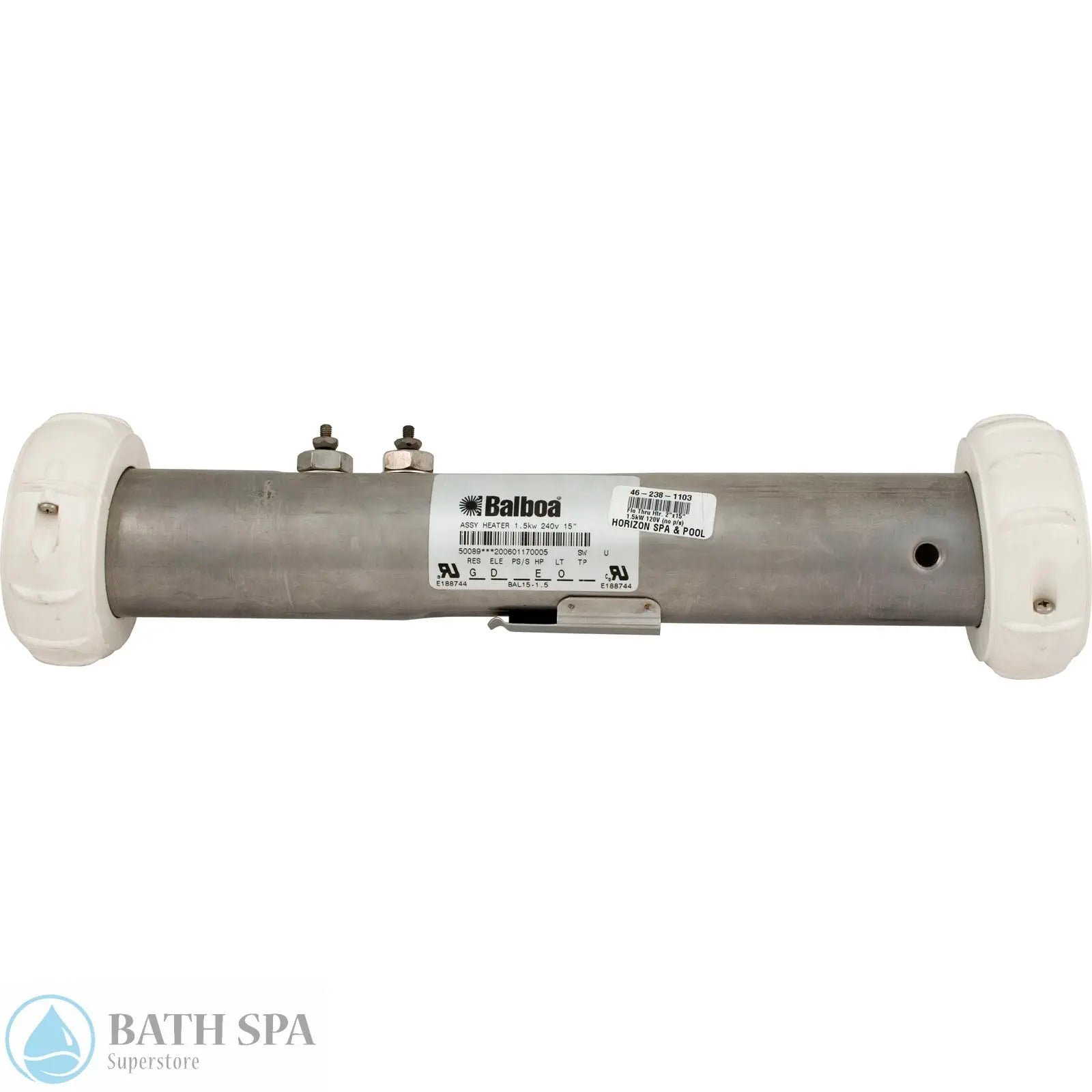 Balboa 15 Inch Spa Heater 1.5 Kilowatt 240V Replacement 50089 Spa Parts: Spa Heaters (Balboa Spa Heaters) 46-238-1103_XL