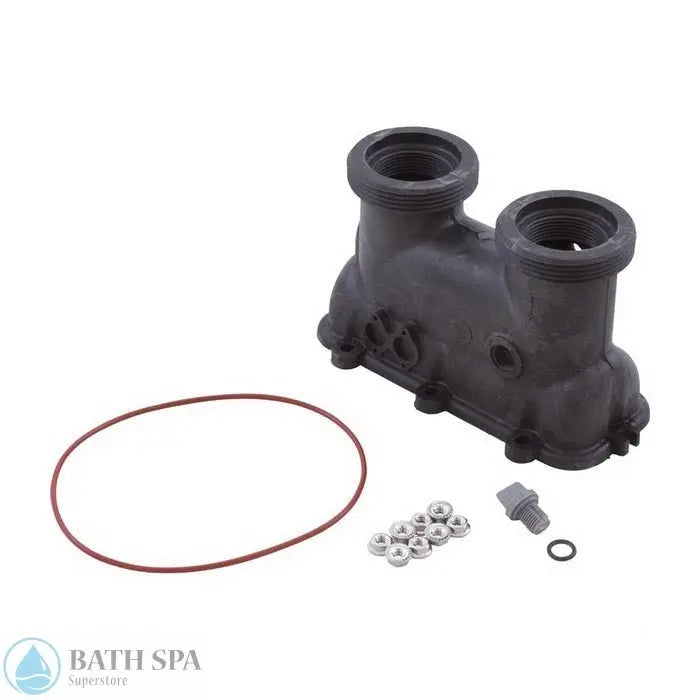 Raypak 130A Inlet/Outlet Header (011595F) Spa Parts: Spa Heaters (Raypak Spa Heater Parts) 47-197-1068_xl