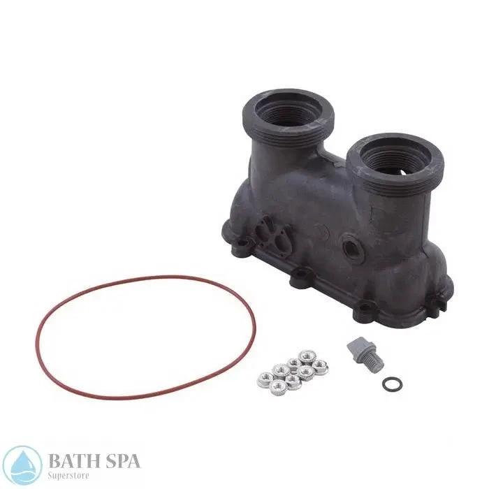 Raypak 130A Inlet/Outlet Header (011595F) Spa Parts: Spa Heaters (Raypak Spa Heater Parts) 47-197-1068_xl