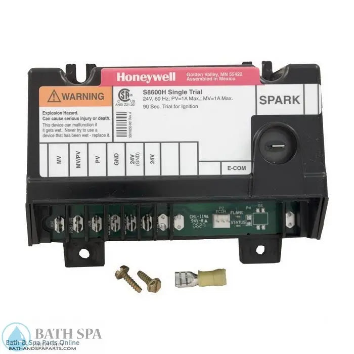 Raypak 55A/105A/155A/185A/R185 Ignition Control With Lock (004818B) Spa Parts: Spa Heaters (Raypak Spa Heater Parts) 47-197-1390_xl