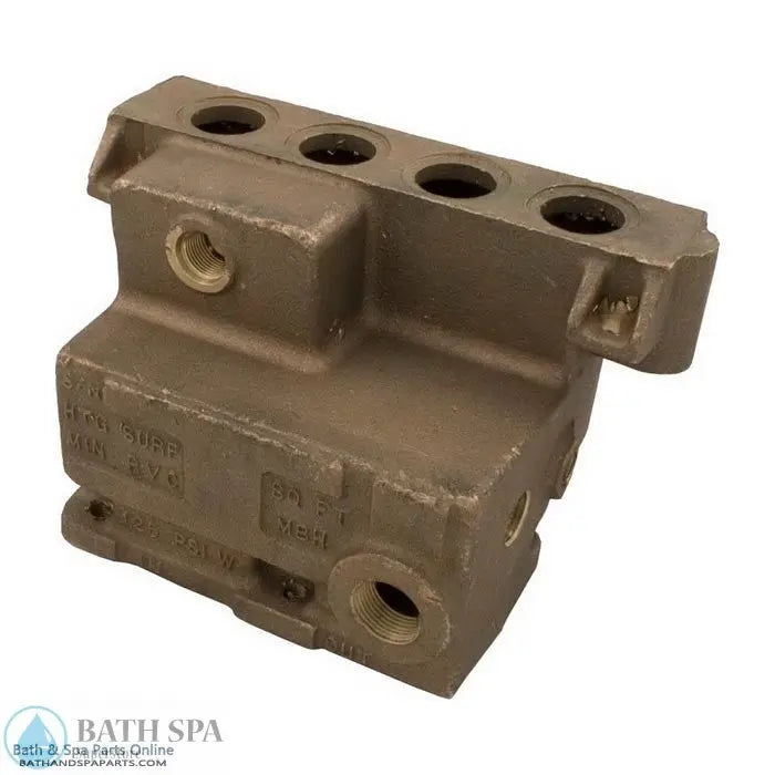 Raypak 155B/155C Bronze Inlet/Outlet Header (004887F) Spa Parts: Spa Heaters (Raypak Spa Heater Parts) 47-197-1554_xl