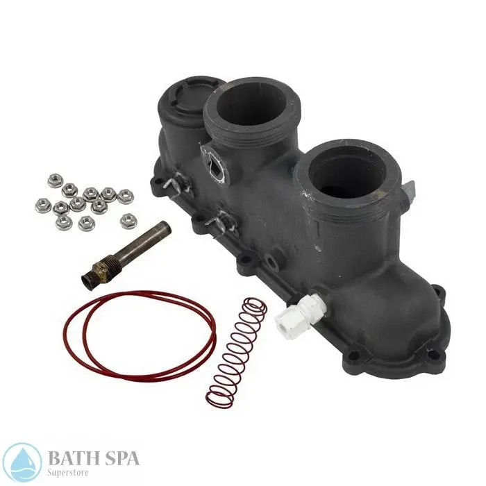 Raypak 185/207A/206A/R185A/R185B Inlet/Outlet Header (006827F) Spa Parts: Spa Heaters (Raypak Spa Heater Parts) 47-197-1710_xl