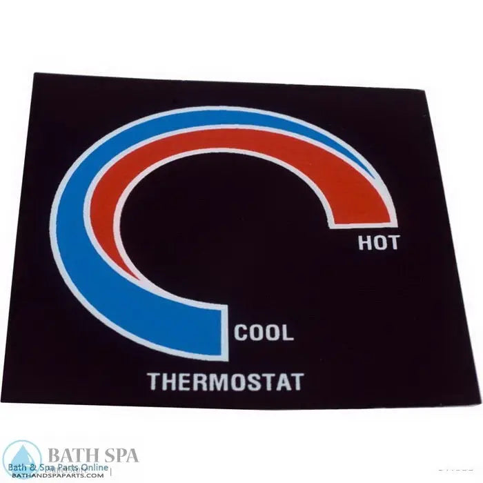 Therm Products Thermostat Label (48-02440) Spa Parts: Spa Heaters (Heater Parts/Accessories) 47-555-1135_xl