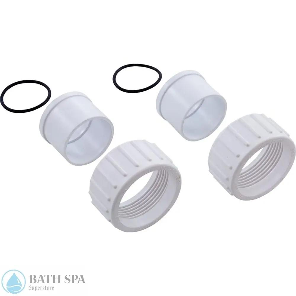 Gecko Pump Union (set of 2) with o-ring 1.5" (52271000) Spa Parts 52271000_exploded