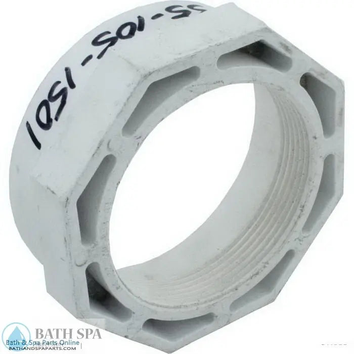 Jacuzzi Vinyl Liner Return White Nut (14-4318-03-RWHT) PVC Plastic Fittings & Valves: Inlet/Outlet Fittings 55-105-1501_xl