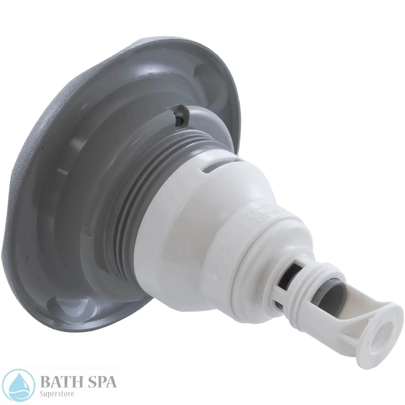Waterway Power Storm Threaded Internal Jet 5 Inch OD Massage Textured Scalloped Grey 2297747 Spa Parts: Spa Jets (Waterway Power Storm Jets) 55-270-4343_1-REVERSE__XL