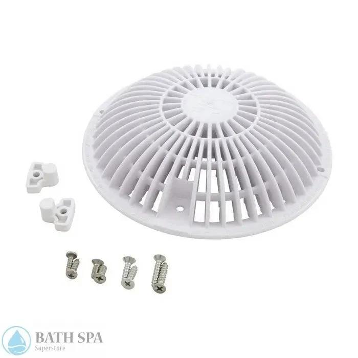 AquaStar Retro 8 Inch Round Main Drain Grate For Pool With MoFlow Hardware White R8MF101 Pool Parts: Pool Main Drain 55-300-1135_XL
