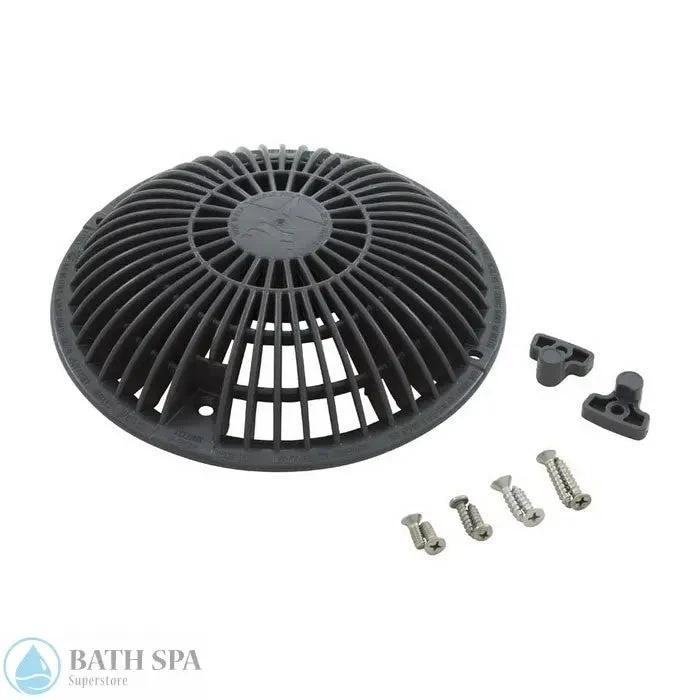 AquaStar Retro 8 Inch Round Main Drain Grate With MoFlow Hardware Dark Grey R8MF105 Pool Parts: Pool Main Drain 55-300-1136_XL