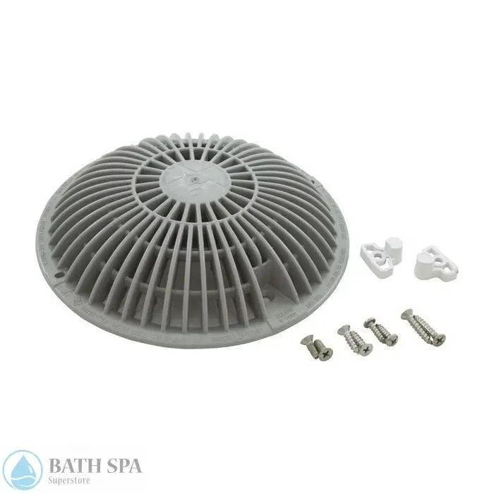 AquaStar Retro 8 Inch Round Main Drain Grate With MoFlow And Hardware In Light Grey Model R8MF103 Pool Parts: Pool Main Drain 55-300-1137_XL