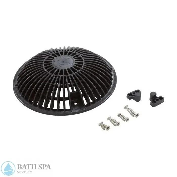 AquaStar Retro 8 Inch Round Main Drain Grate MoFlow With Hardware Black R8MF102 USA Made Pool Parts: Pool Main Drain 55-300-1138_XL