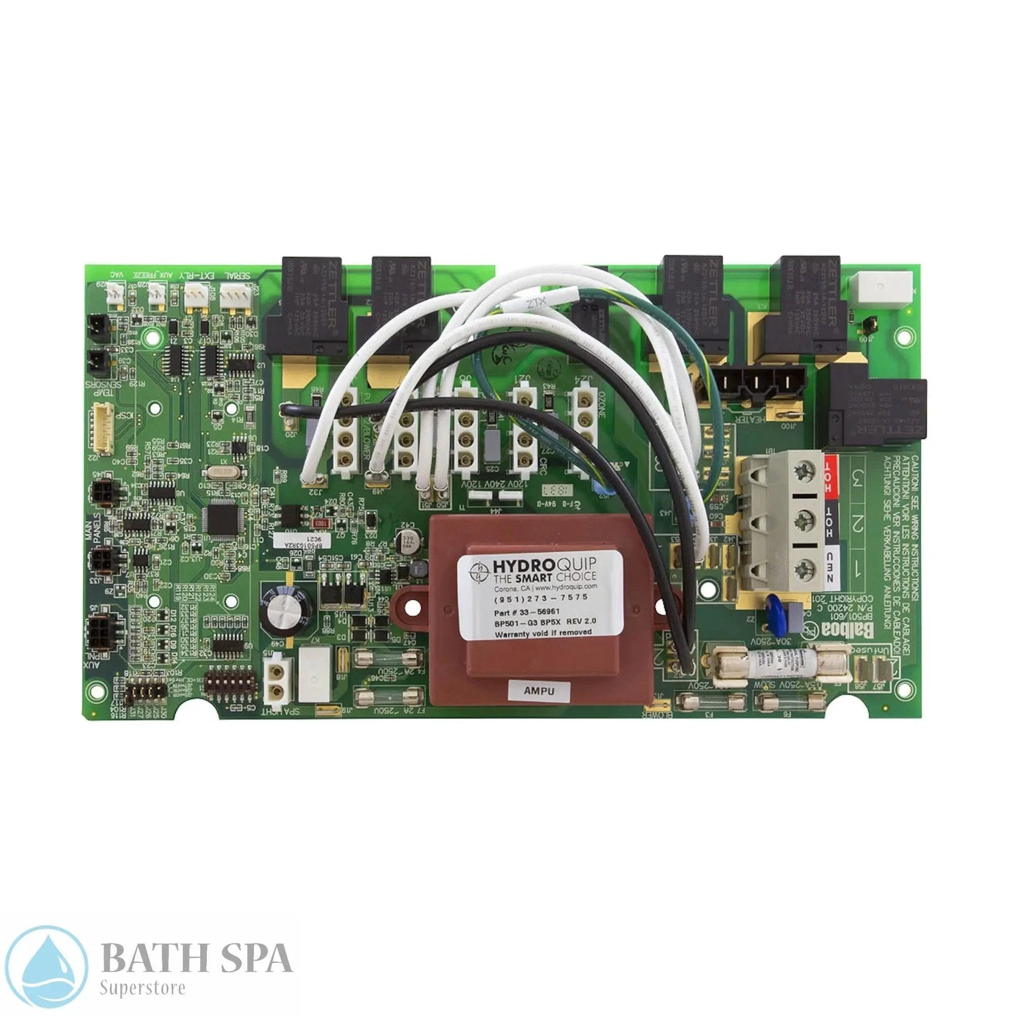 Circuit Board Hydro-Quip, PS6703BP, Balboa BP501-G3, 56585 Spa Parts: Spa Circuit Boards (Balboa) 56961