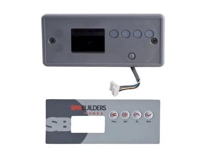 Gecko TSC-19 4 Button Spa Topside Panel For 1 Or 2 Pumps Large Rectangular BDLTSC19PPD Spa Parts: Spa Topside Panels (Gecko Topside Panels) 58-337-1555_XL