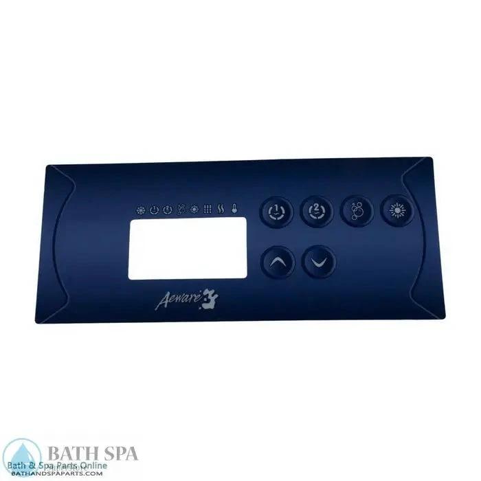 Gecko TSC35 6 Button Topside Panel Overlay P1 P2 Bl Lt Compatible With Gecko Alliance Interfaces 9916 101206 Spa Parts: Spa Topside Panel Overlays (Gecko) 58-337-1917_XL