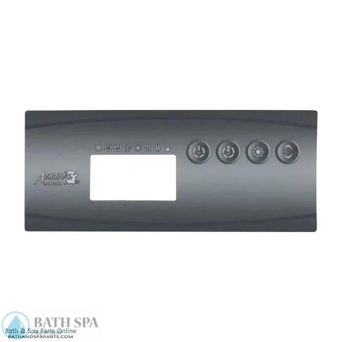 Gecko TSC-19 4 Button Topside Panel Overlay P1 P2 Lt Model 9916-101204 For Industrial Controls Spa Parts: Spa Topside Panel Overlays (Gecko) 58-337-1919_XL