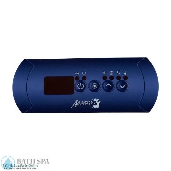 Gecko InK200 Four Button Topside Panel Overlay For Control Interfaces P1 Lt With Model 9916 101203 Spa Parts: Spa Topside Panel Overlays (Gecko) 58-337-1923_XL