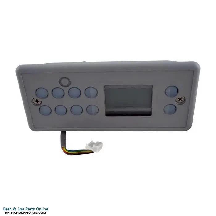 Gecko TSC 8 K 8 10 Button Topside Control Panel LCD Large Rectangular Without Overlay Spa Parts: Spa Topside Panels (Gecko Topside Panels) 58-337-2014_XL
