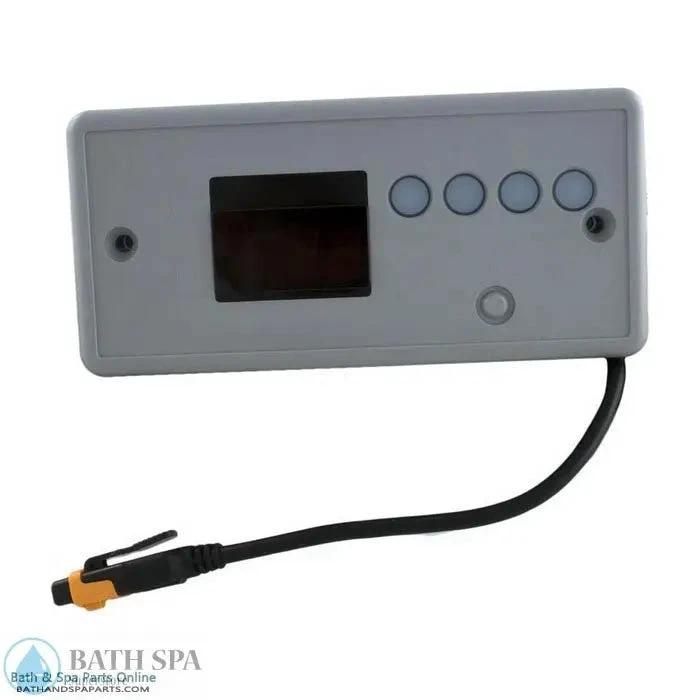Gecko TSC19 AE 4Button Topside Control Panel For Two Pumps Large Rectangular Without Overlay 20 Ft Cord 0607007047 Spa Parts: Spa Topside Panels (Gecko Topside Panels) 58-337-2030_XL