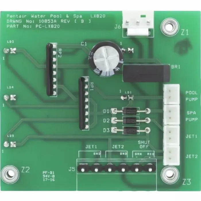 Pentair Compool LX-820 PCB Circuit Board (PCLX820) Spa Parts: Spa Circuit Boards (Pentair) 59-110-2470_XL