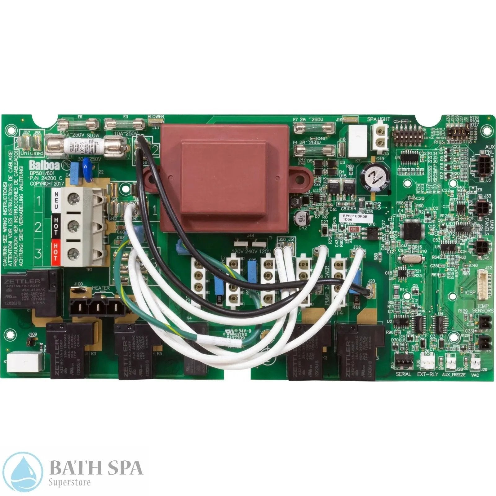 Circuit Board Hydro-Quip, PS6703BP, Balboa BP501-G3, 56585 Spa Parts: Spa Circuit Boards (Balboa) 59-138-3044_XL