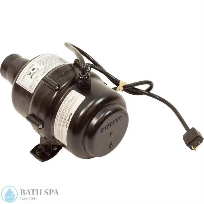 Air Blower, CG Air Silver, Var spd, 120v, 600W Heater, (SLO-6-75-120/60-B2) Bath Parts: Bath Air Blowers 60-B2