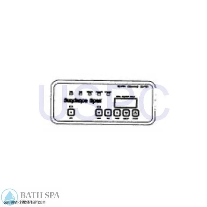 Sundance - 1997-1999 750 Control Panel (1 pump w/o Blower) Sundance Spa Parts 6600-712